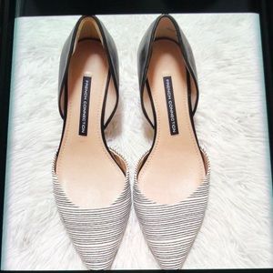 French Connection Pointed Striped Heels
